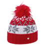 Snowflake Kids Beanie red