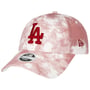 9Forty WMNS Denim Color Dodgers Cap by New Era white-red