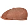 Hatteras Classic Linen Flat Cap by Stetson rust