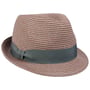 Katalia Trilby Straw Hat by Seeberger orange