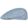 Twotone Stripes Flat Cap by Alfonso D’Este blue