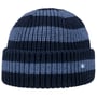 Twotone Stripes Beanie Hat by Hammaburg blue