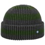 Twotone Stripes Beanie Hat by Hammaburg green
