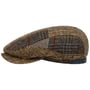 Mandeo Driver Patchwork Flat Cap by Stetson beige-brown