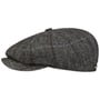Hatteras Gallanger Wool Flat Cap by Stetson grey-black