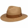 Twotone Stripes Traveller Panama Hat by Lierys nature-brown