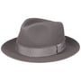Tavarell Fedora Fur Felt Hat by Stetson grey