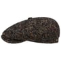 Hatteras Colour Dots Flat Cap by Stetson black