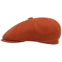 Classic Wool Hawker Flat Cap by Kangol orange