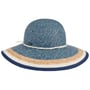 Striped Edge Floppy Hat by Lipodo blue-mottled