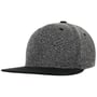 Mélange Flat Brim Cap anthracite-mottled