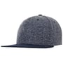 Mélange Flat Brim Cap blue-mottled