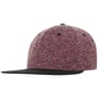 Mélange Flat Brim Cap red-mottled