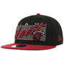 9Fifty NBA Properties Heat Cap by New Era black-red