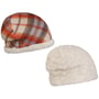 Kacey Check Reversible Beanie by Mayser coral