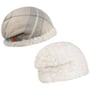 Kacey Check Reversible Beanie by Mayser oatmeal