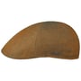 Texas Descott Linen Flat Cap by Stetson brown