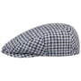Kent Tricolour Houndstooth Flat Cap by Stetson blue