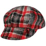 Lacova Check Newsboy Cap by Alfonso D’Este red