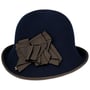 Solvina Cloche Hat by bedacht navy