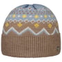 Hallabro Beanie Hat with Cuff by Lierys dark beige