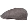 Hatteras Winhall Silk Flat Cap by Stetson brown-blue