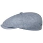 Hatteras Winhall Silk Flat Cap by Stetson blue