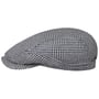 Hardwick Houndstooth Flat Cap by Stetson blue
