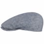 Summer Linen Driver Flat Cap by Stetson blue-mottled