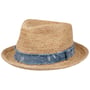Crochet Raffia Fedora Straw Hat by Stetson nature