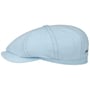 Hatteras Sustainable Cotton Flat Cap by Stetson light blue