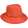 Jalima Traveller Raffia Straw Hat by Seeberger coral