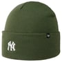 MLB Yankees Base Runner Beanie Hat by 47 Brand olive
