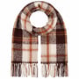 Cashmink Check Fringed Scarf by Lipodo rust