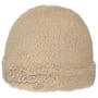 Faux Fur Bulls Beanie Hat by Mitchell & Ness cream white