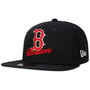 59Fifty Script Team Red Sox Cap by New Era navy