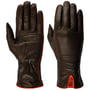 Twotone Nappa Leather Women’s Gloves by Caridei dark brown