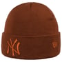 League Essential Cuff Yankees Beanie by New Era rust