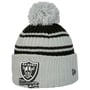 NFL 22 SPRTKNT Raiders Beanie Hat by New Era black