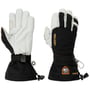 Alpine Pro Army 5-Finger Leather Gloves by Hestra black