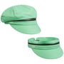 Zip Cotton Newsboy Cap by Seeberger mint green