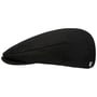 Cotton Herringbone Flat Cap by Brixton black