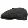 Galvin Herringbone Flat Cap by Bailey 1922 black