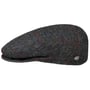 Lord Windowpane Plaid Flat Cap by Bailey 1922 anthracite
