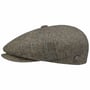 Galvin Stripe Herringbone Flat Cap by Bailey 1922 grey