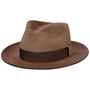 Lidderdale Fedora Fur Felt Hat by Stetson light brown