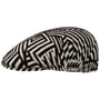 Virtual Grid 507 Flat Cap by Kangol black-white