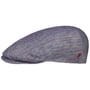 Twotone Stripes Linen Flat Cap by Alfonso D’Este denim