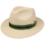 Albenga Green Stripes Panama Hat by Mayser nature-green