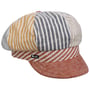 Multicolour Stripes Newsboy Cap by Lipodo mixed colours